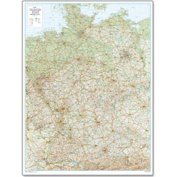 Bacher Verlag Road map Germany 1:500000