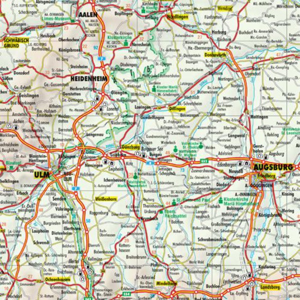 Bacher Verlag Road map Germany 1:500000