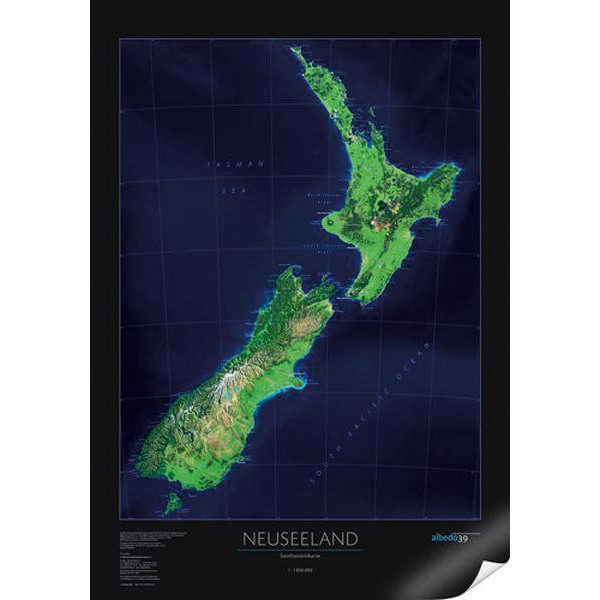 albedo 39 Map New Zealand