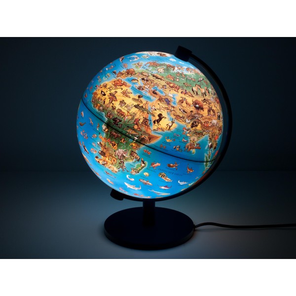 Stellanova Childrens globe DinoZ Kinder-Leuchtglobus 8928910, Tiermotive