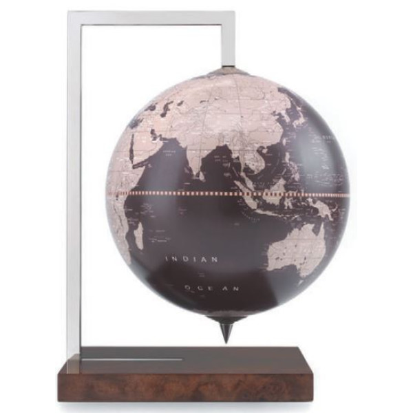 Zoffoli living Globe Quadra Radica (Dark brown) 22cm