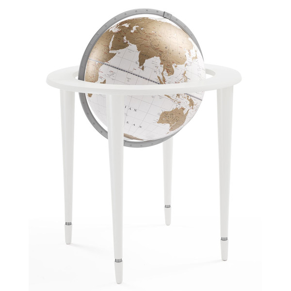 Zoffoli living Floor globe Amerigo Vespucci White/ Gold 40cm