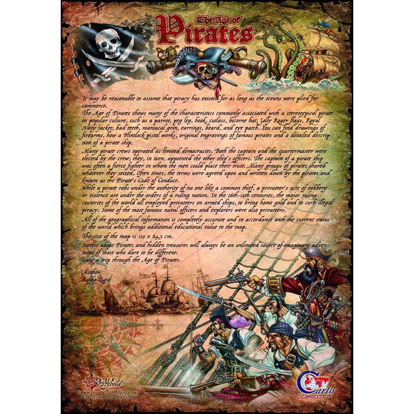 RayWorld Schreibunterlage The Age of Pirates - geheimnisvolle Welt der Piraten
