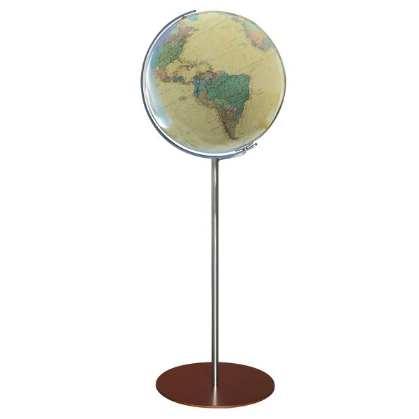 Columbus Duo 40cm stand globe walnut wood