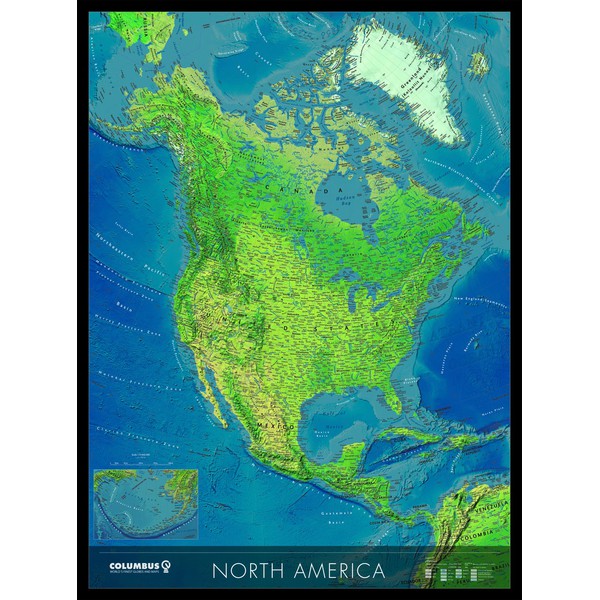 Columbus continental North America map