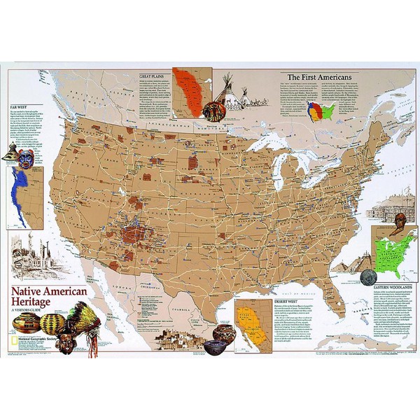 National Geographic Map American native inheritance
