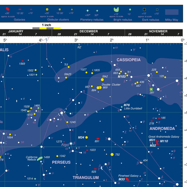 Orion Poster Deep Map 600, folding star chart