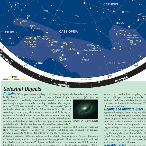 Orion Poster Deep Map 600, folding star chart