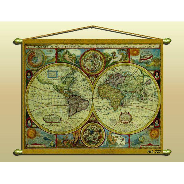 Zoffoli living Antique map (reproduction) No. 323/2