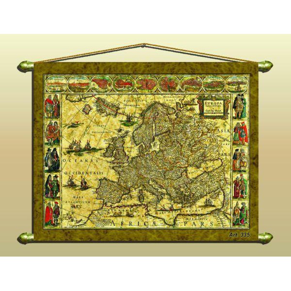 Zoffoli living Antique map (reproduction) No. 335/2