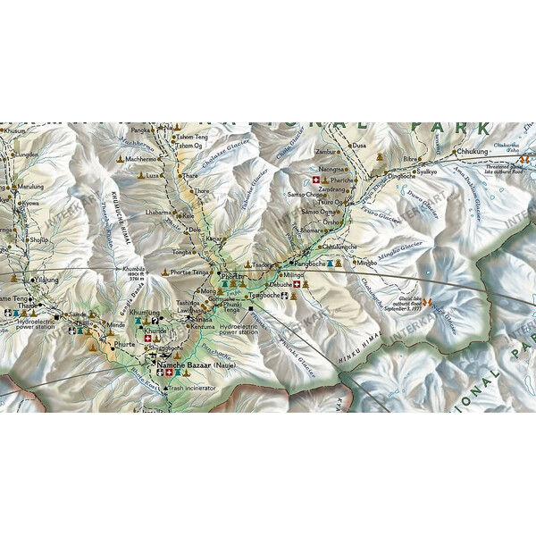 National Geographic Regional map Mount Everest, 50th Anniversary - 2-seitig