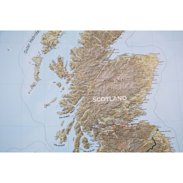 GeoMetro Map United Kingdom (100 x 140 cm)