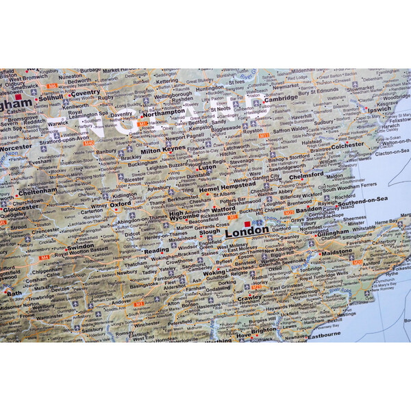 GeoMetro Map United Kingdom (100 x 140 cm)