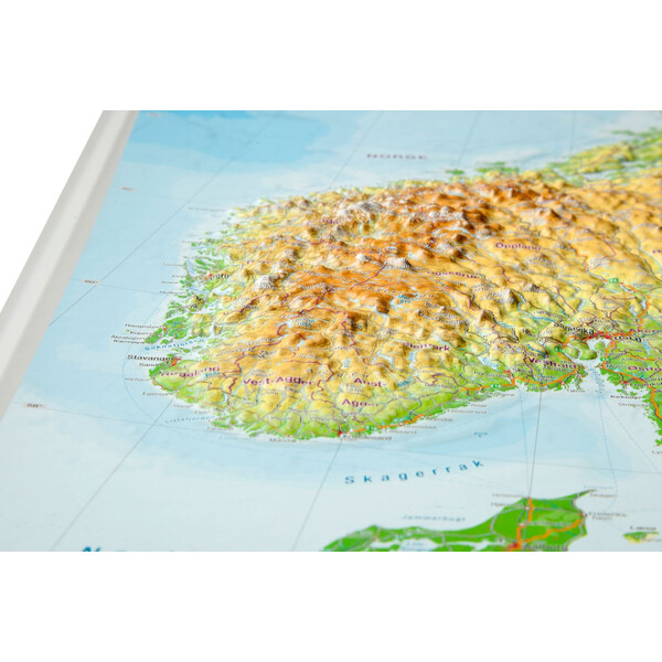 Georelief Regional map Scandinavia