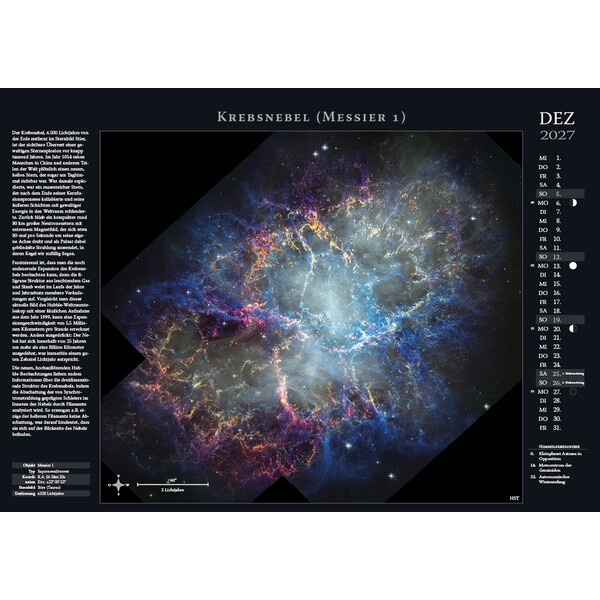 Astronomie-Verlag Calendar Weltraum-Kalender 2027