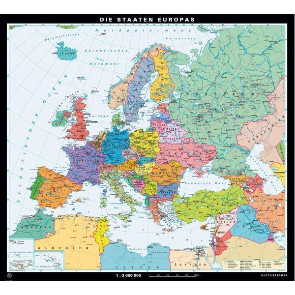 Klett-Perthes Verlag Continental map The States Of Europe
