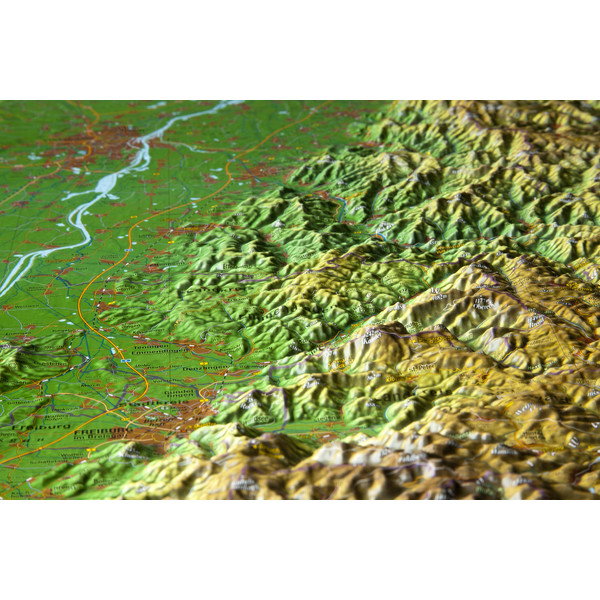 Georelief Regional map Black Forest