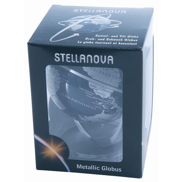 Stellanova Rotating globe 891081, silver metallic/silver