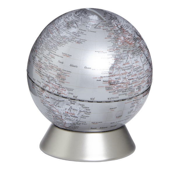 emform Orion silver globe piggy bank