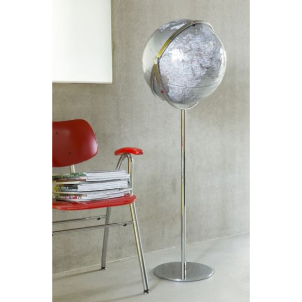 emform Floor globe Apollo 17 Silver 43cm