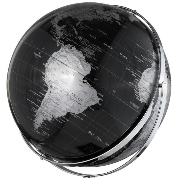 emform Floor globe Worldtrophy Black 43cm