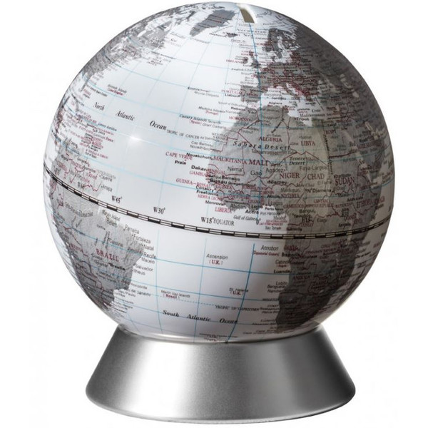 emform Globe Money box Orion White 14cm