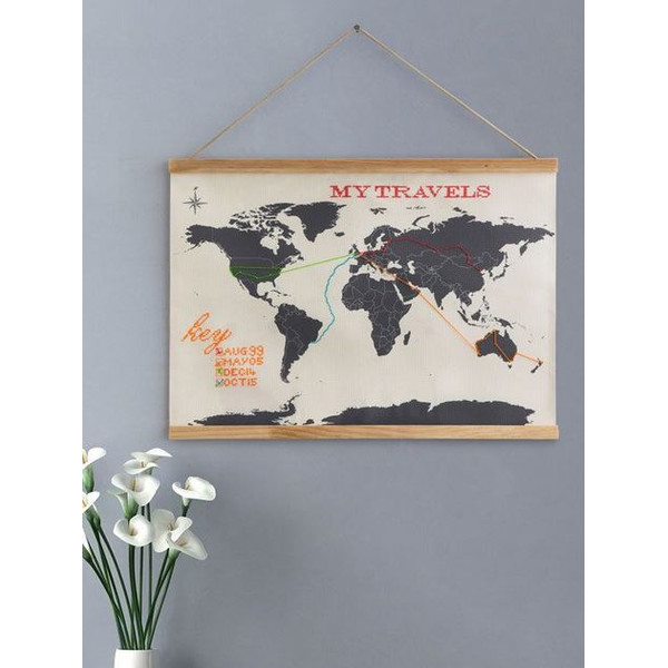 suck UK Cross Stitch Map