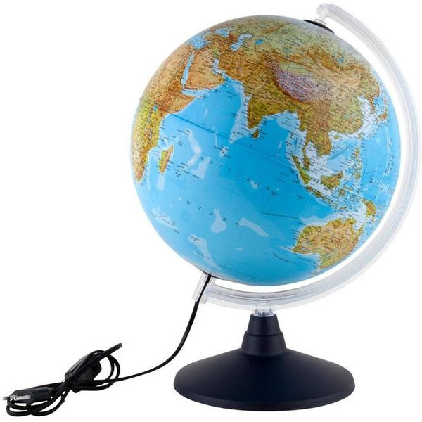 Idena Iluminated Globe with double image cartography 30cm