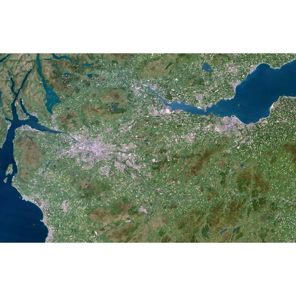 Planet Observer Regional map region Glasgow - Edinburgh