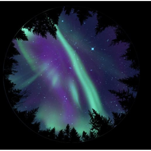 astrial Dia für das Sega Homestar Planetarium Aurora Borealis Scenic