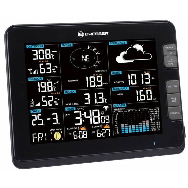 Bresser Weather station Profi W-Lan Center 6in1