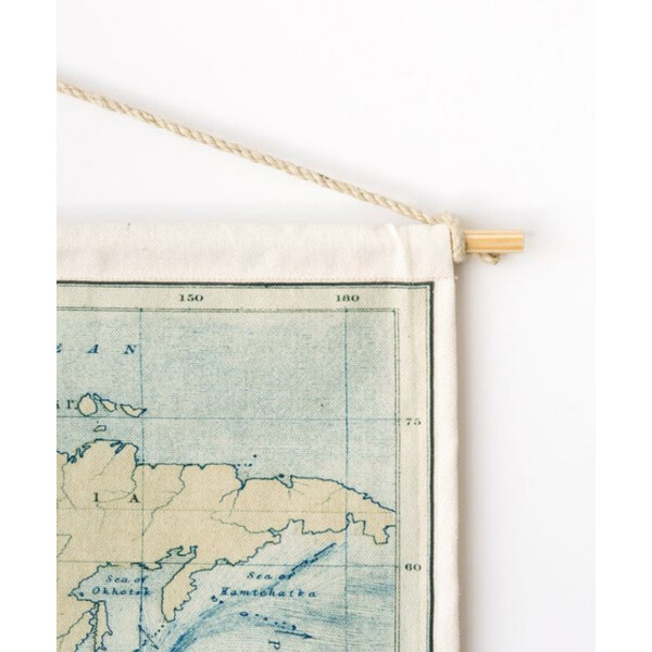 Miss Wood Woody Cotton Map Oceans