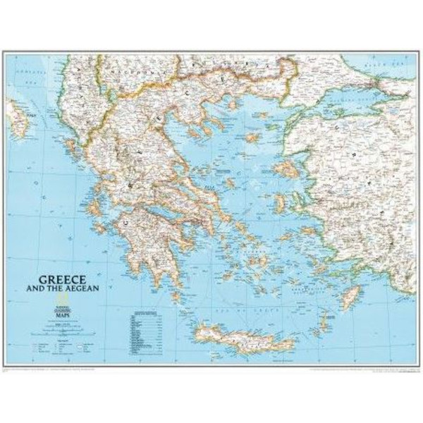 National Geographic Map Greece