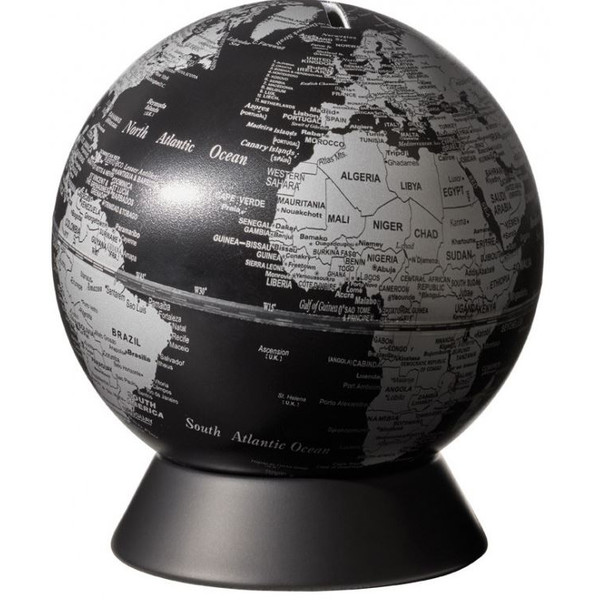 emform Globe Spardose Orion Matt Black 14cm