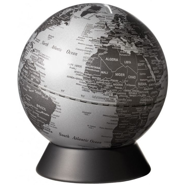 emform Globe Spardose Orion Matt Silver 14cm