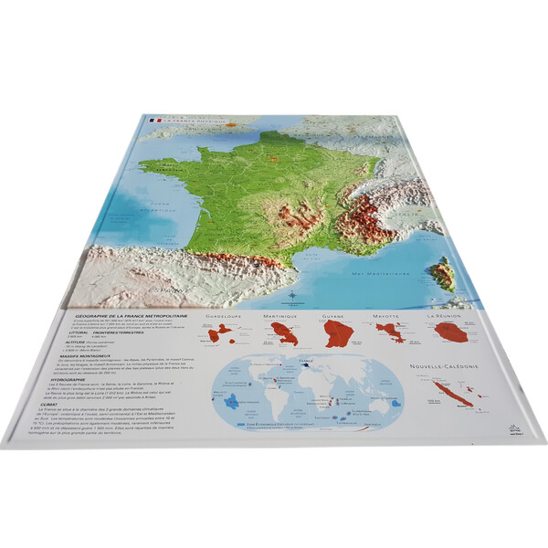 3Dmap Map La France Physique