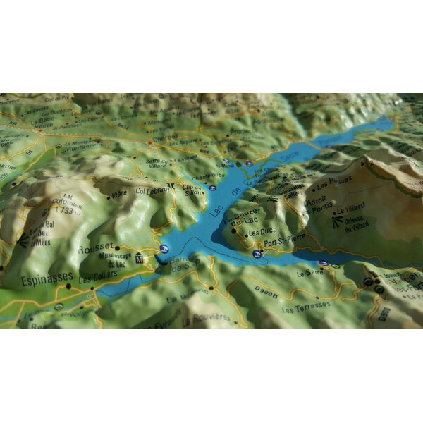 3Dmap Regional map Le Massif des Ecrins