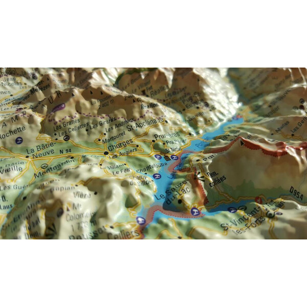 3Dmap Regional map Les Hautes Alpes