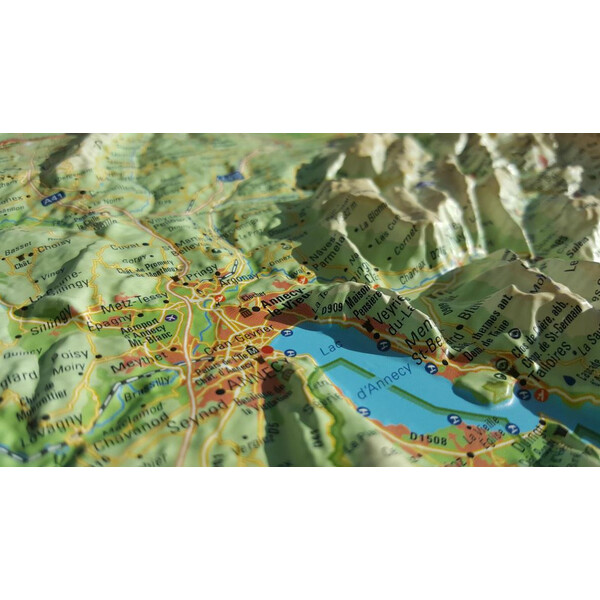 3Dmap Regional map La Haute Savoie