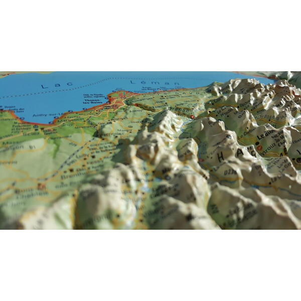 3Dmap Regional map La Haute Savoie