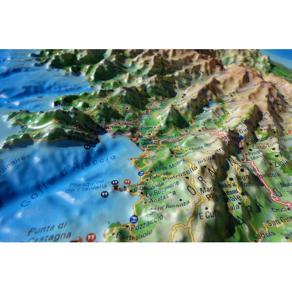 3Dmap Regional map La Corse