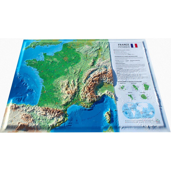 3Dmap Map La France Physique (petite)