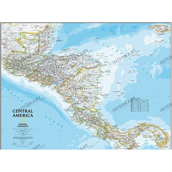 National Geographic Countries map means America