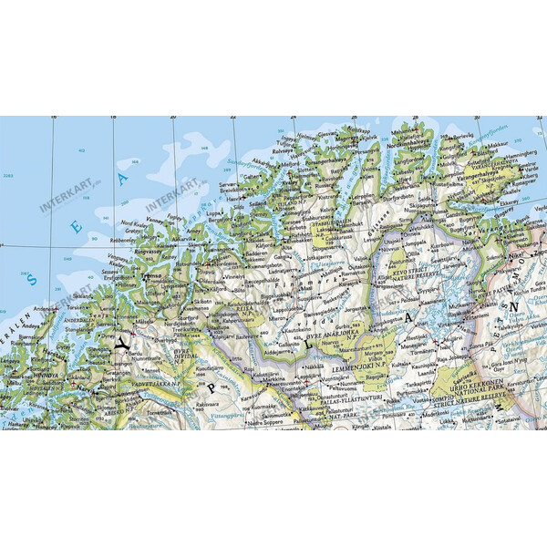 National Geographic Regional map Scandinavia