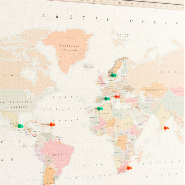 Miss Wood Woody Map Watercolor Colonial L