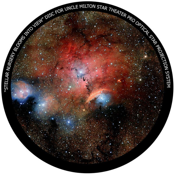 Omegon Disc for the Star Theatre Pro with Stellar Nursery Blooms Into View motif
