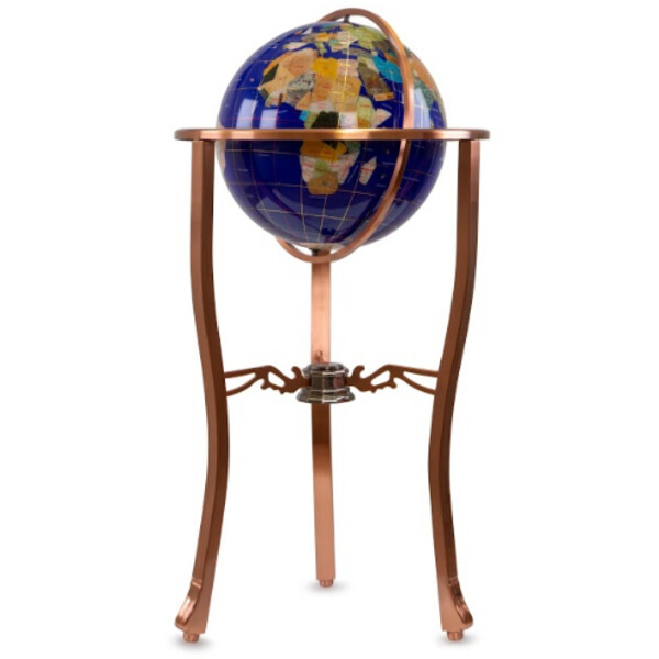 Pretty Decor Floor globe Montezuma 33cm blue