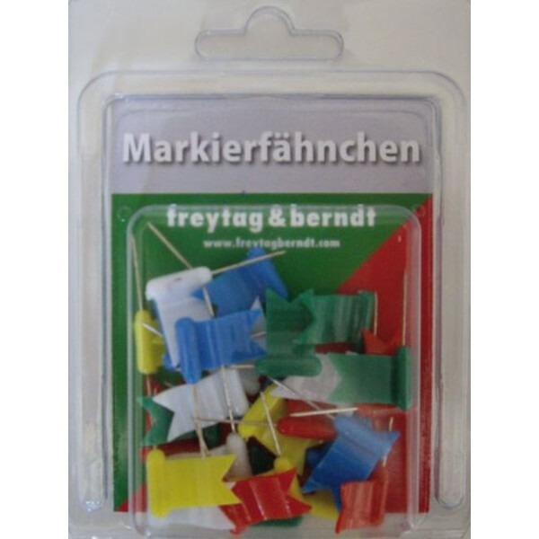 freytag & berndt Flags, mixed colours, 30 pieces