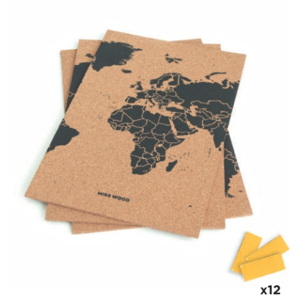 Miss Wood Puzzle Map M - Black