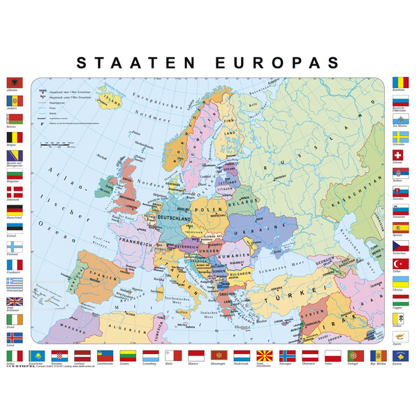 Stiefel Lernpuzzle Staaten Europas 72 Teile